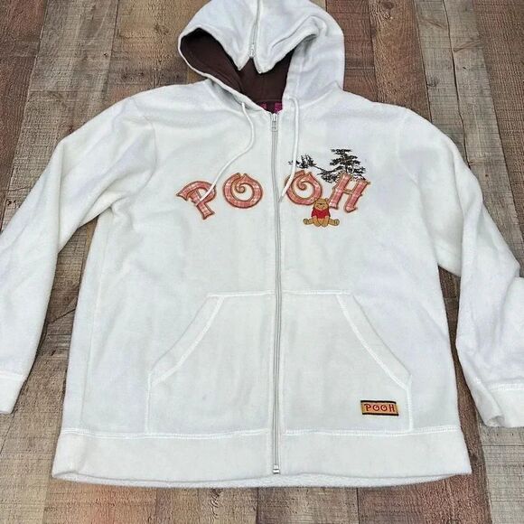 Disney Winnie The Pooh Full Zipper Soft Fleece Hoodie - Picture 1 of 10